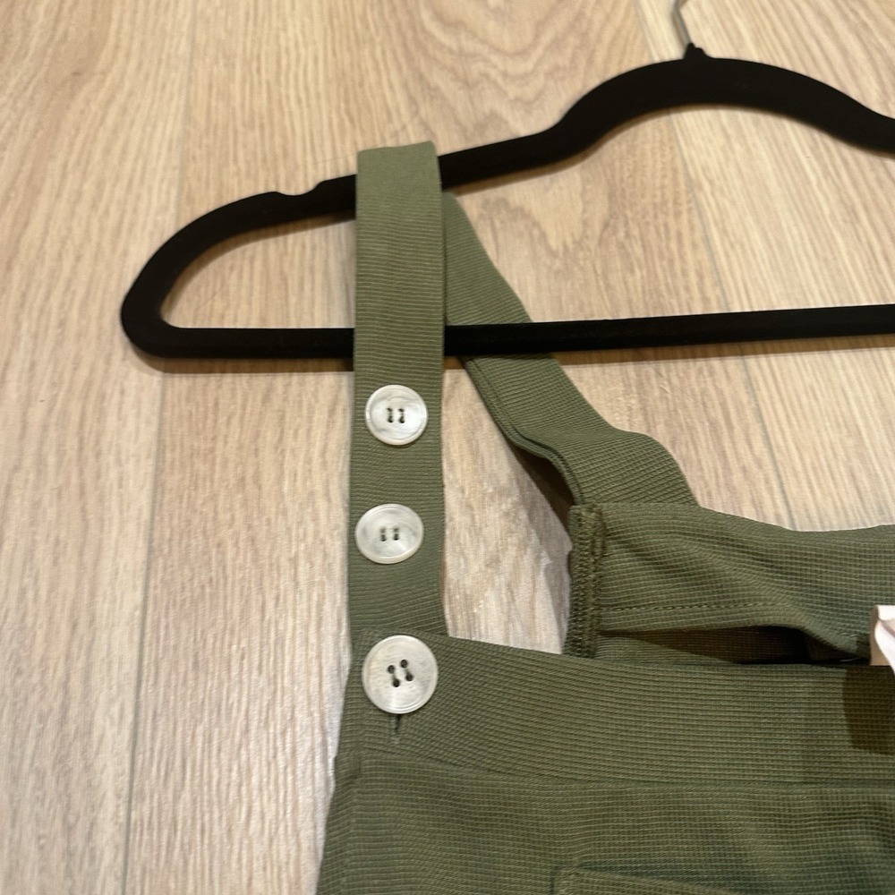 Halara Adjustable Strap Button Overalls Wide Leg … - image 7